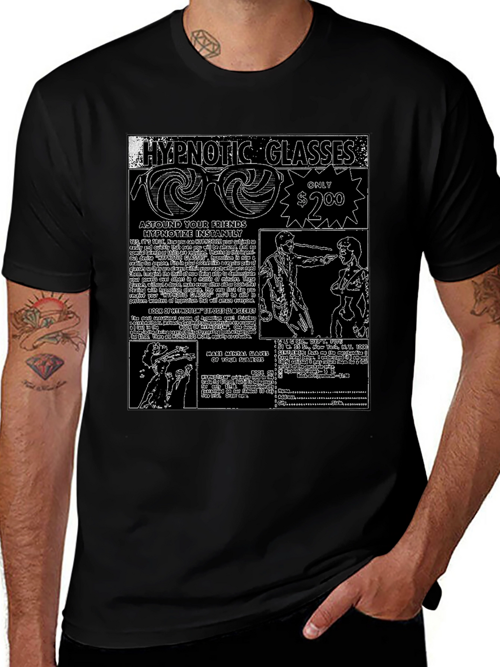 Hypnotic Glasses Graphic Tee - Astound Your Friends!
