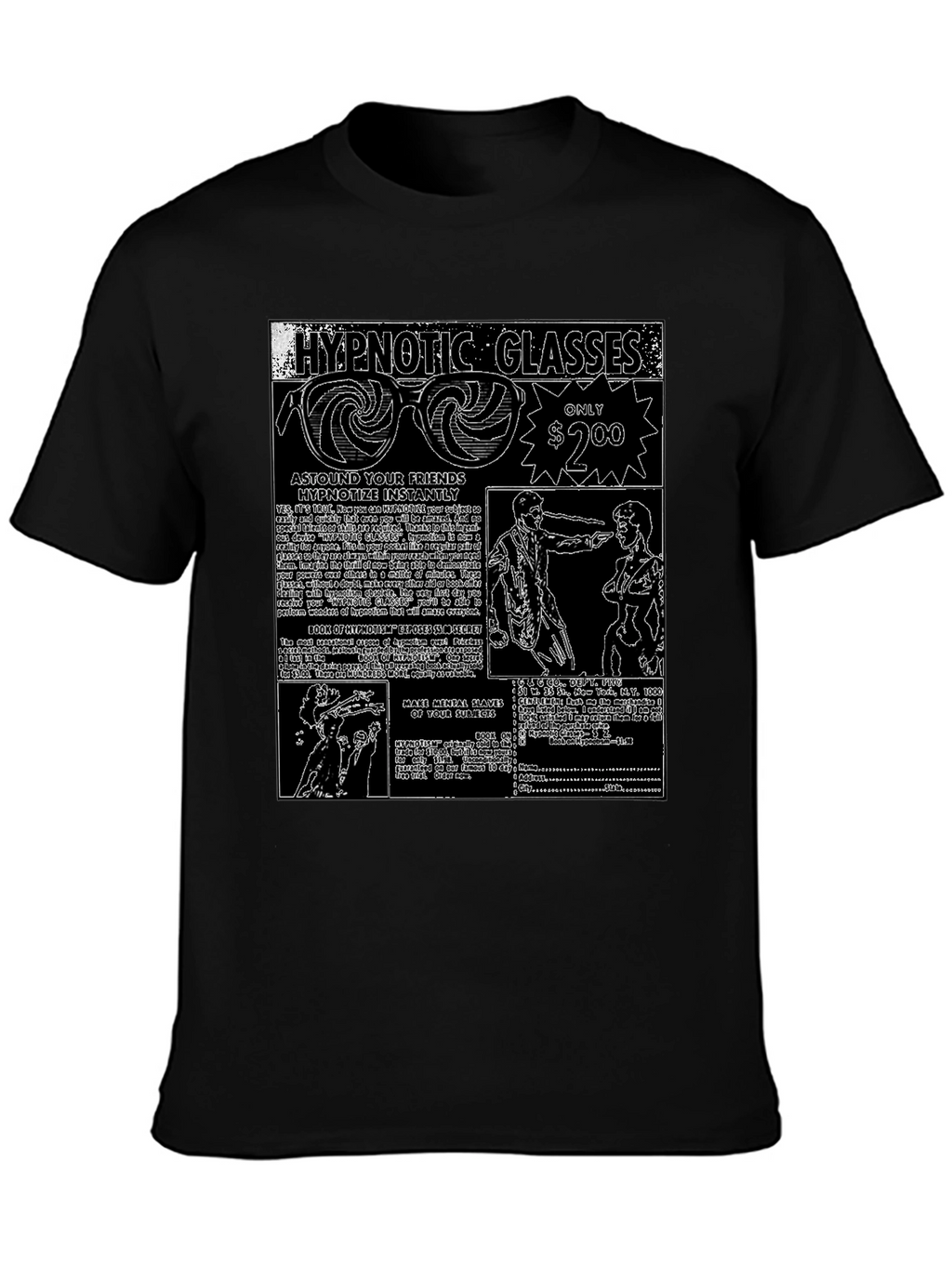 Hypnotic Glasses Graphic Tee - Astound Your Friends!