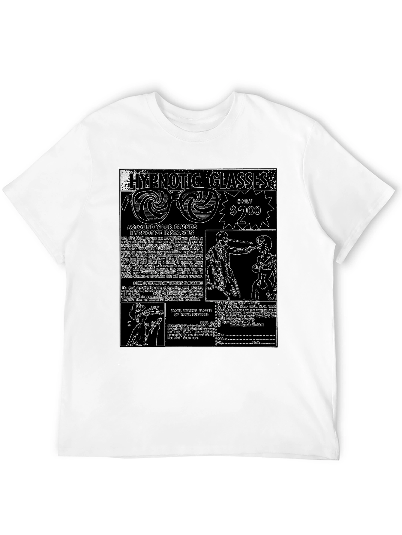 Hypnotic Glasses Graphic Tee - Astound Your Friends!