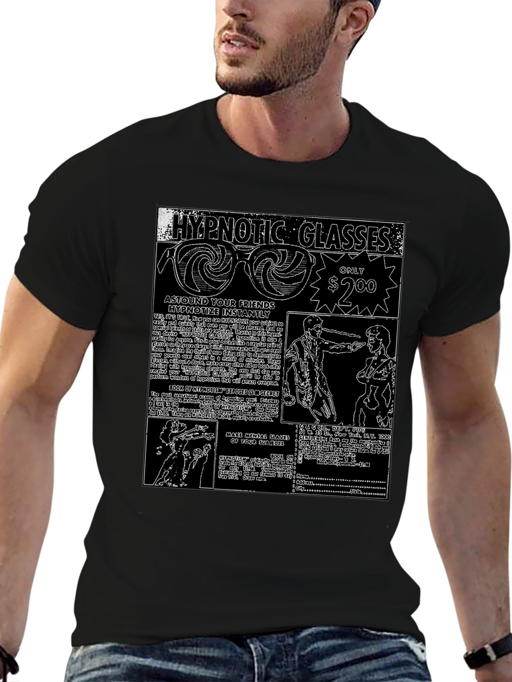 Hypnotic Glasses Graphic Tee - Astound Your Friends!