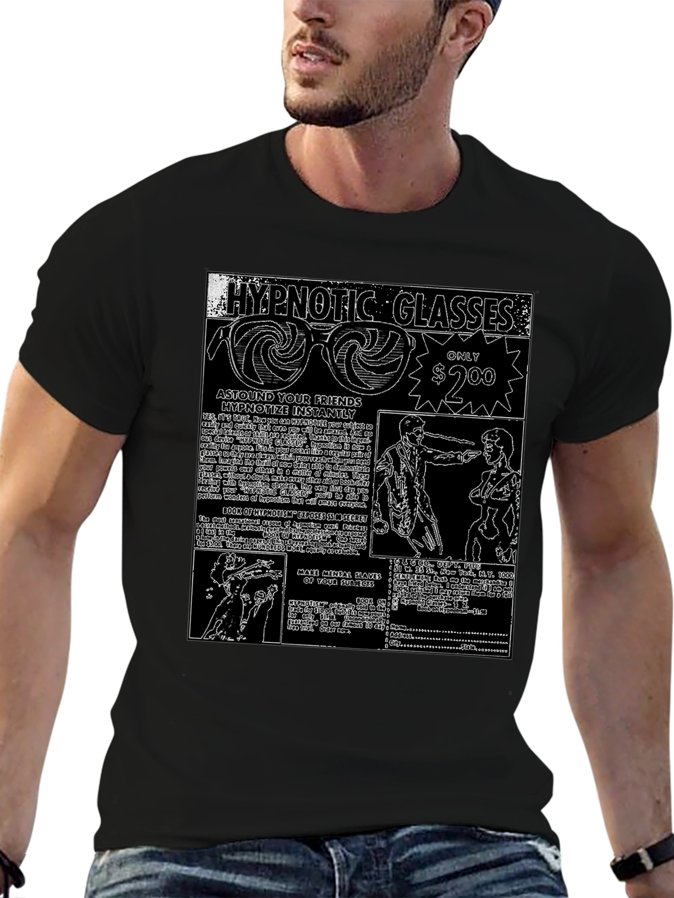 Hypnotic Glasses Graphic Tee - Astound Your Friends!