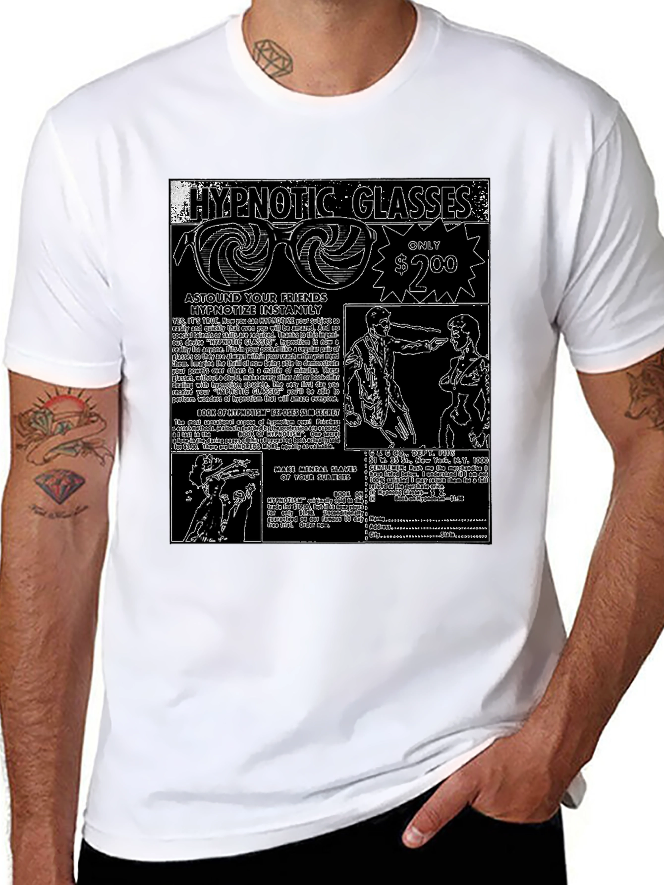 Hypnotic Glasses Graphic Tee - Astound Your Friends!