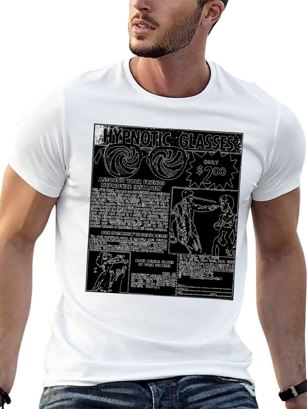 Hypnotic Glasses Graphic Tee - Astound Your Friends!