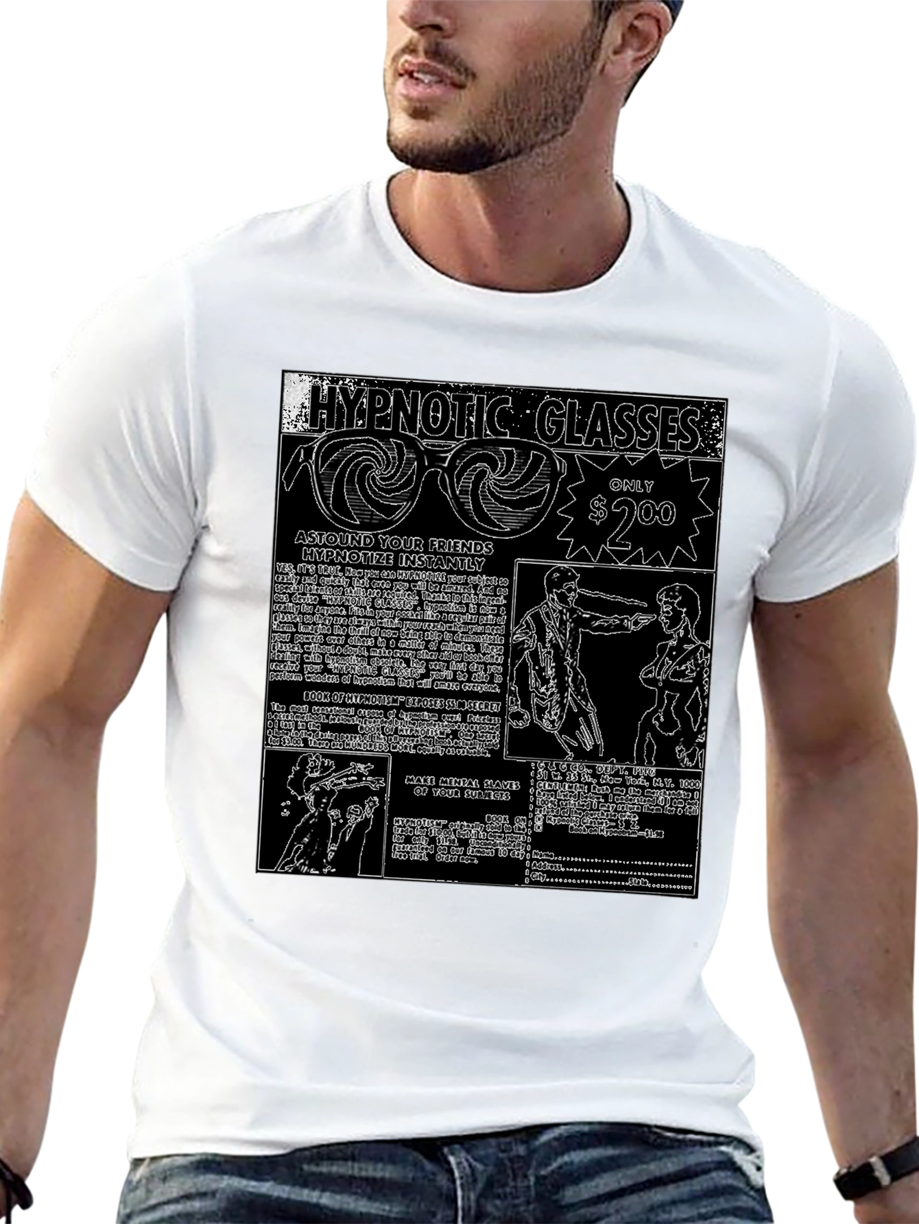 Hypnotic Glasses Graphic Tee - Astound Your Friends!