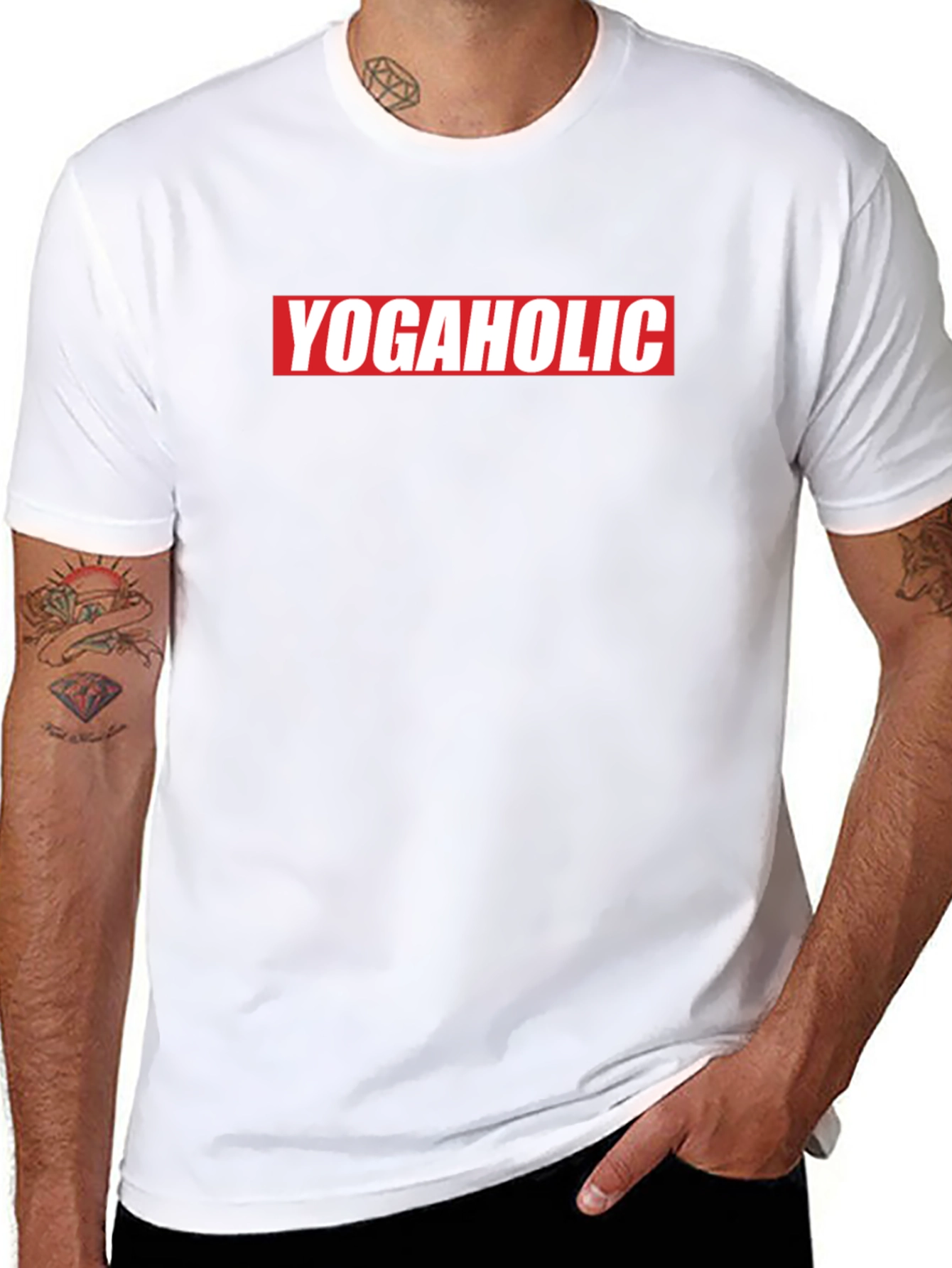 Yogaholic Graphic Tee - Black