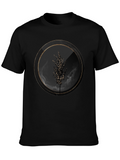 Modern Tree Graphic Black T-Shirt