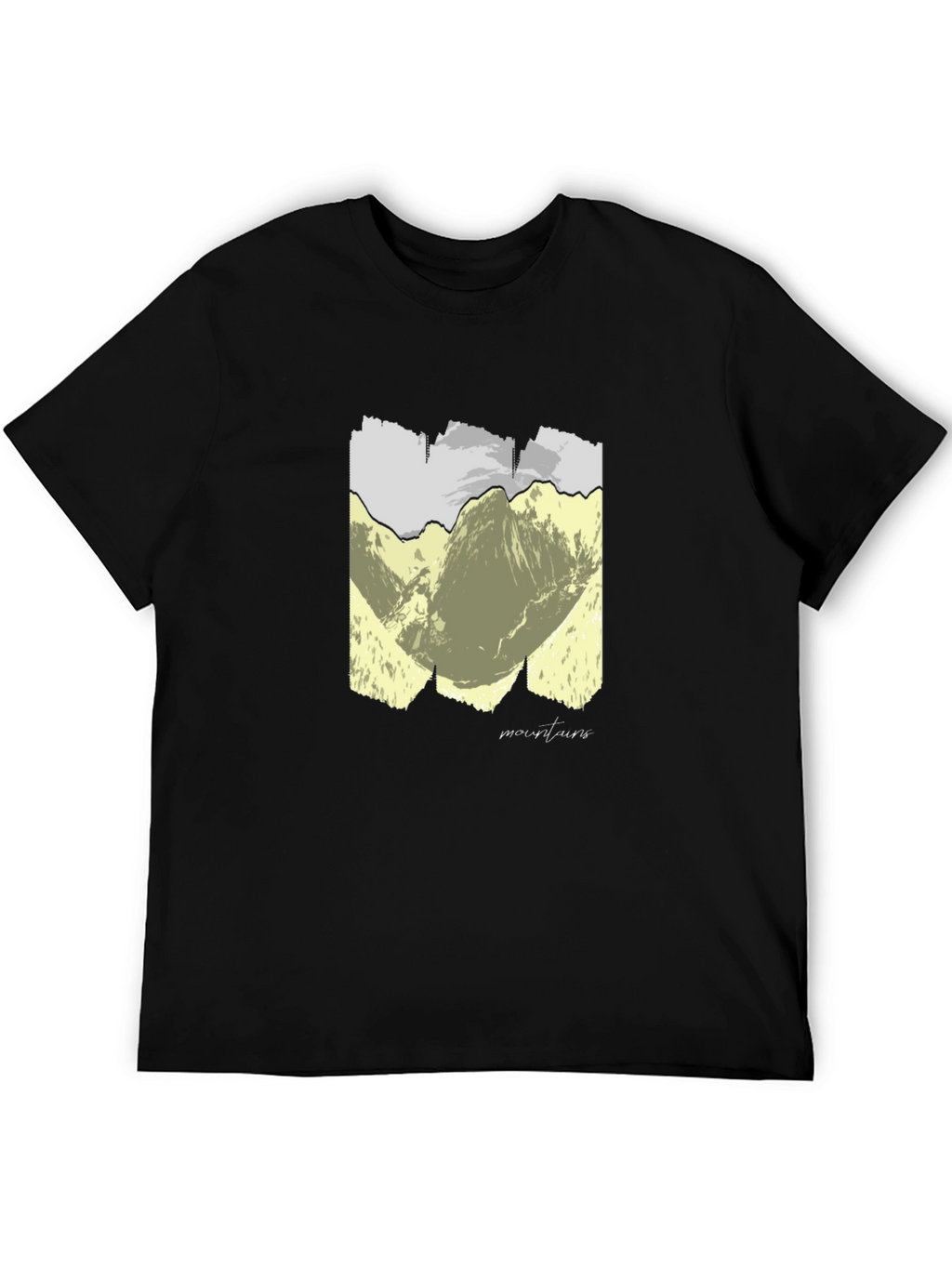 Mountains Graphic T-Shirt - Unisex Black Tee