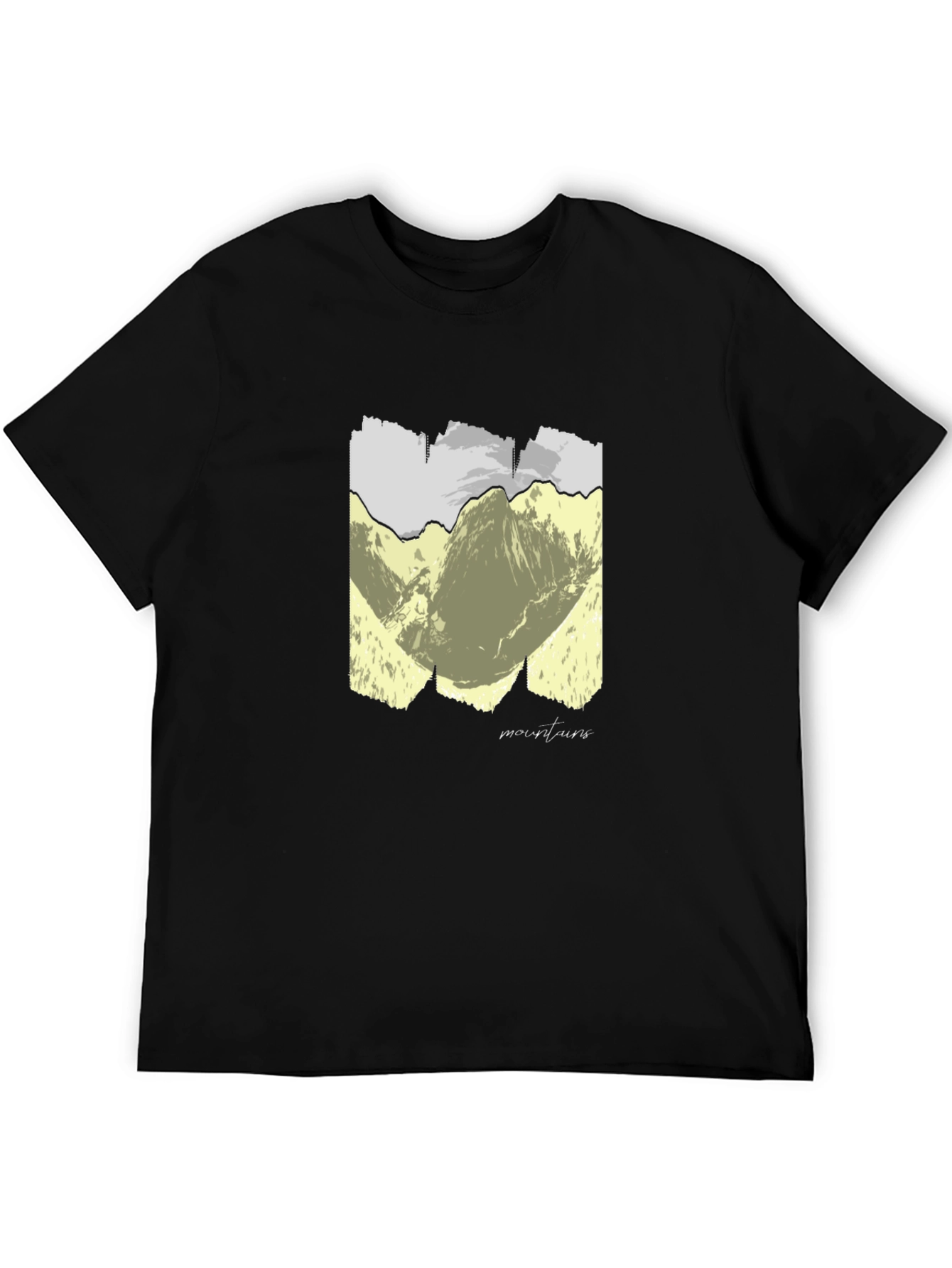 Mountains Graphic T-Shirt - Unisex Black Tee