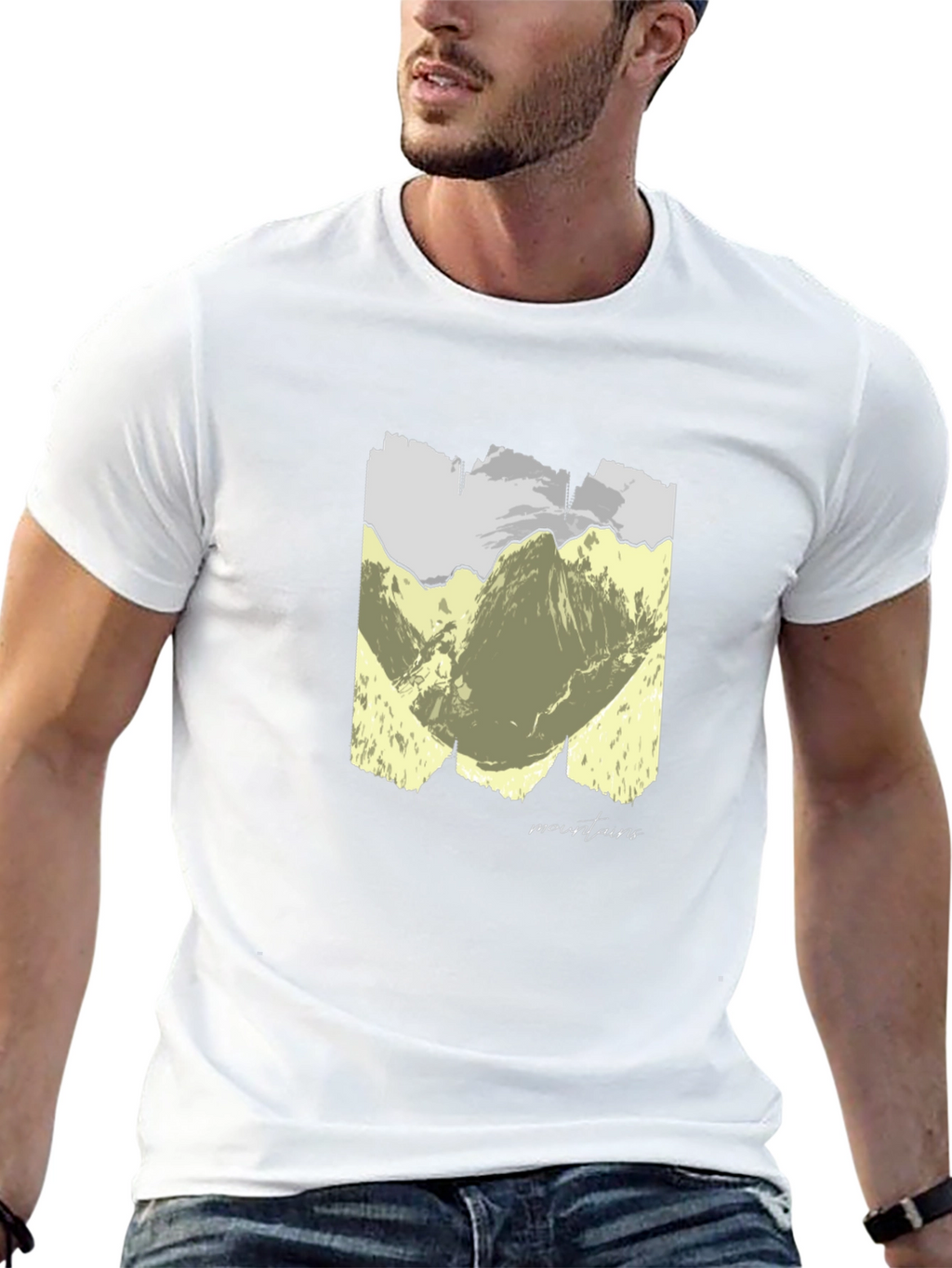 Mountains Graphic T-Shirt - Unisex Black Tee