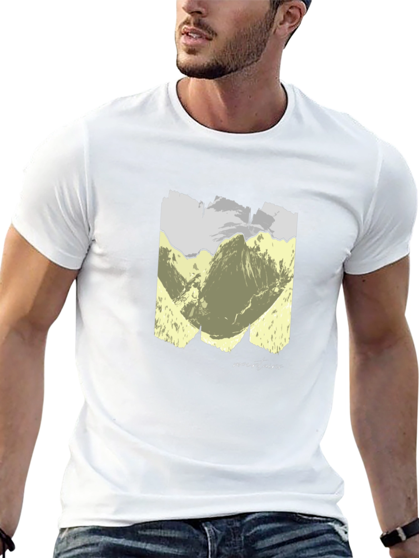 Mountains Graphic T-Shirt - Unisex Black Tee