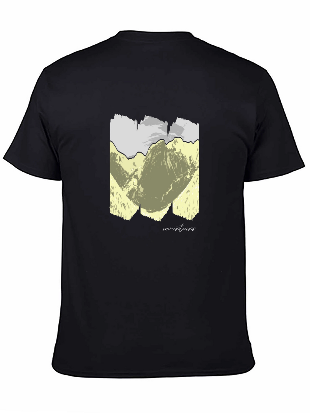 Mountains Graphic T-Shirt - Unisex Black Tee