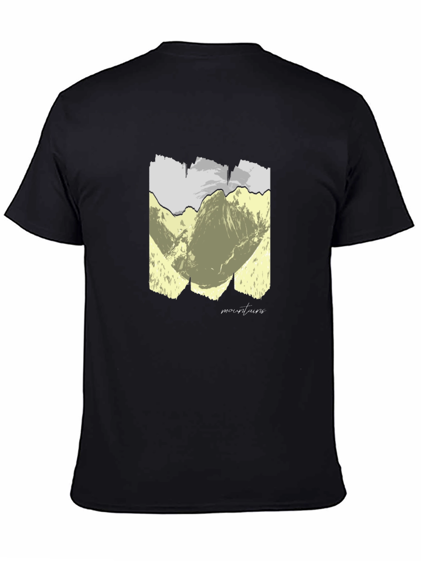 Mountains Graphic T-Shirt - Unisex Black Tee
