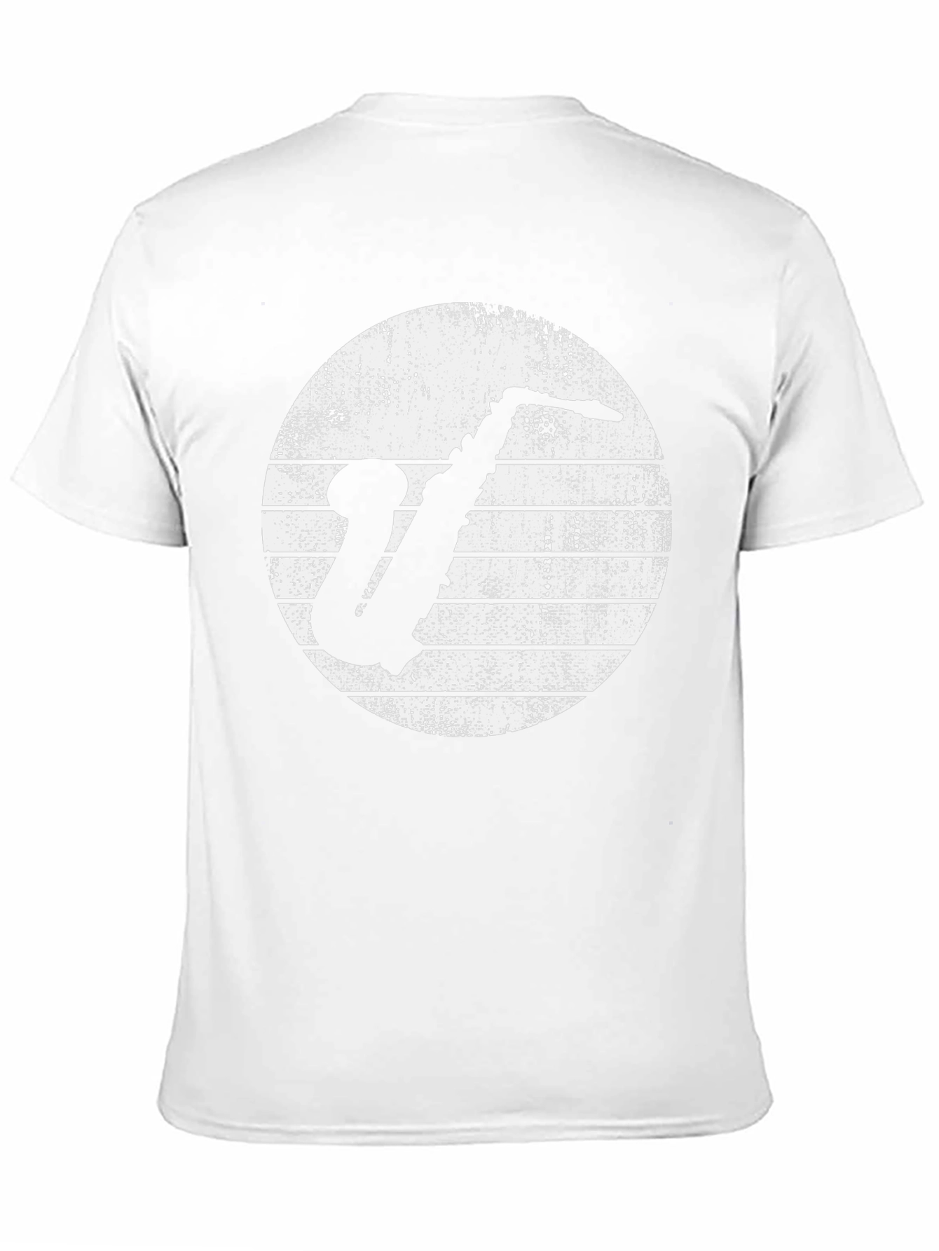 Saxophone Graphic Tee - Vintage Style Black T-Shirt
