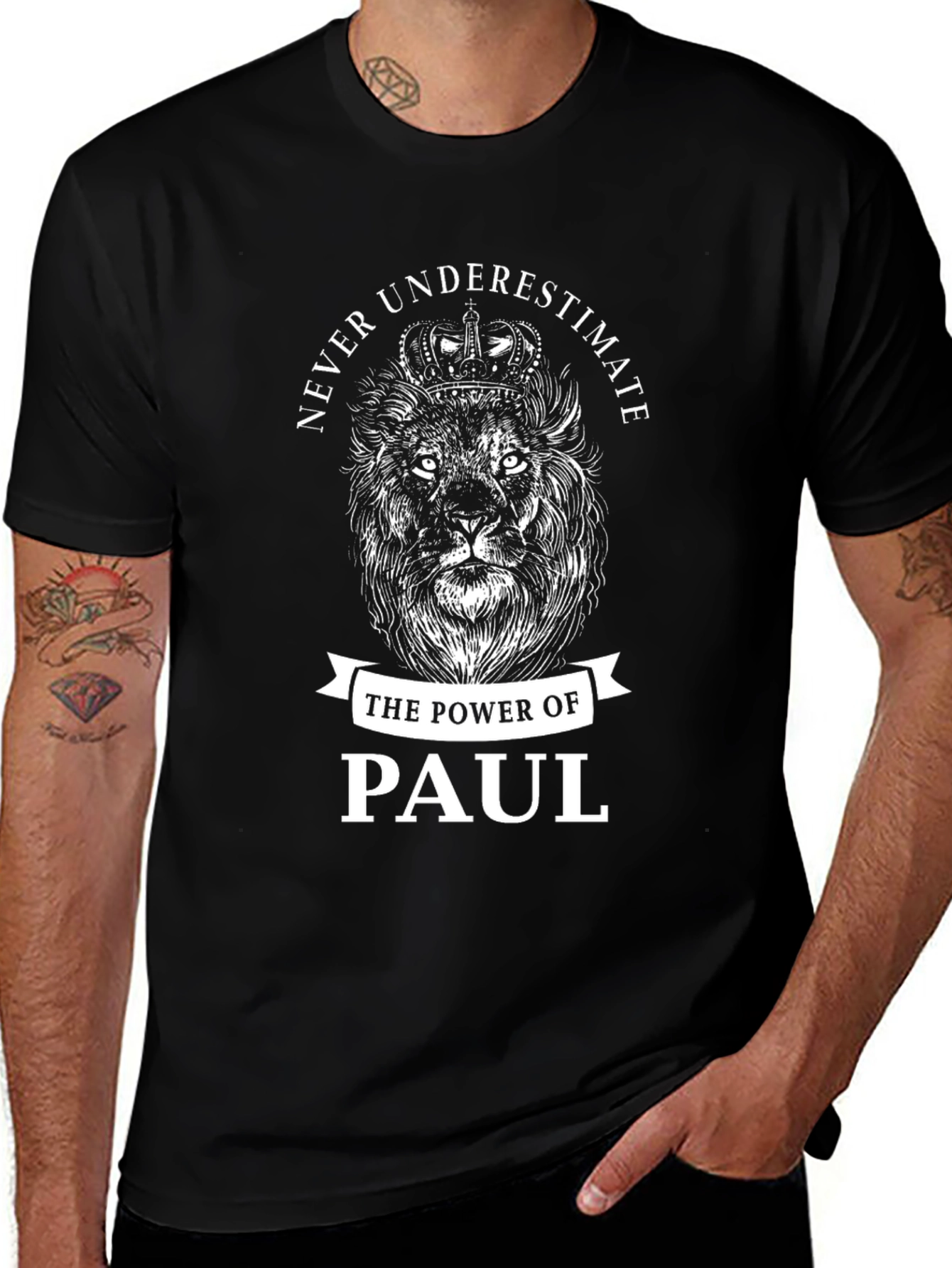 Never Underestimate Paul Lion Graphic Tee