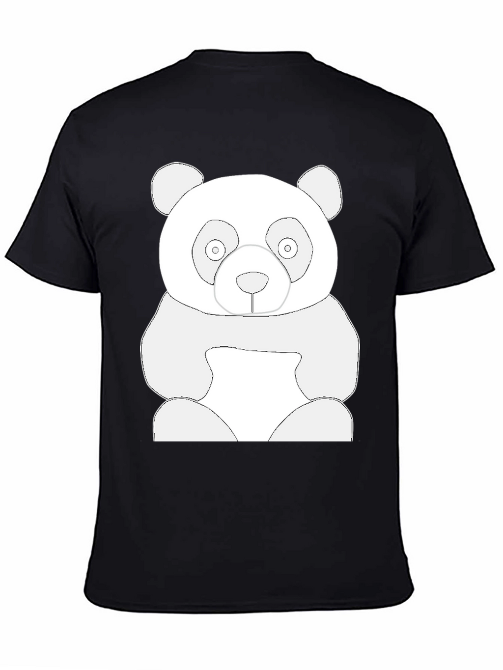 Cool Panda Graphic Tee - Black Cotton T-Shirt