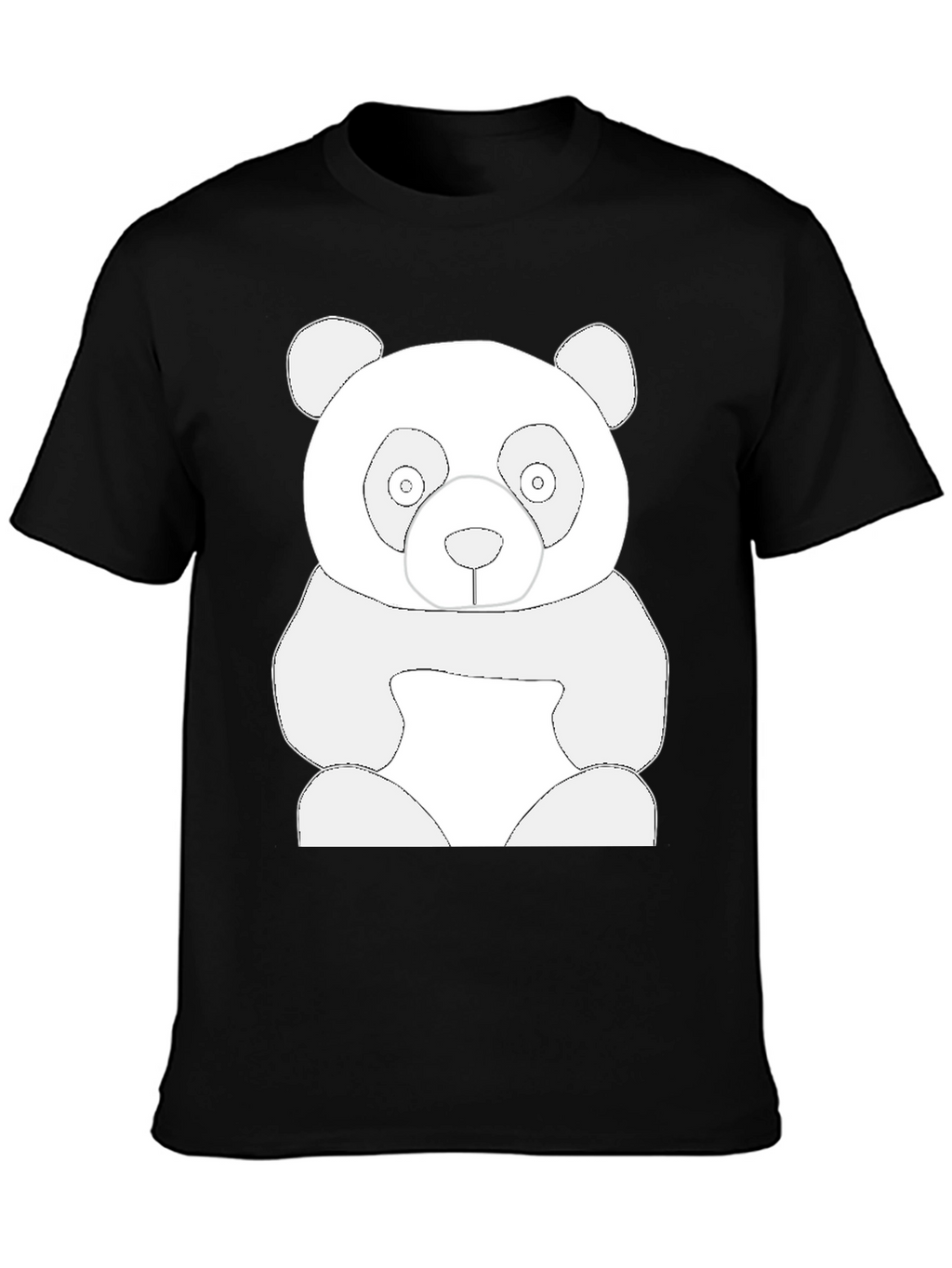 Cool Panda Graphic Tee - Black Cotton T-Shirt