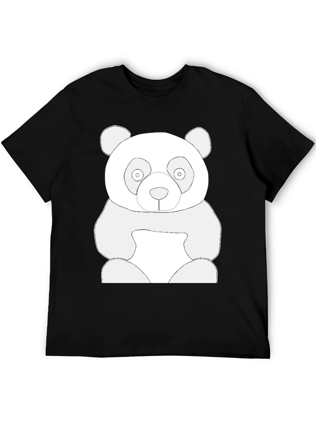 Cool Panda Graphic Tee - Black Cotton T-Shirt