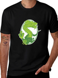 Dragon Graphic Tee - Black Cotton T-Shirt