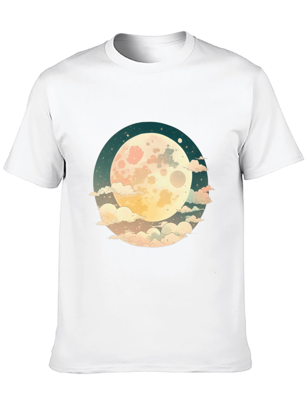 Celestial Moon Graphic Tee - Unisex Black T-Shirt