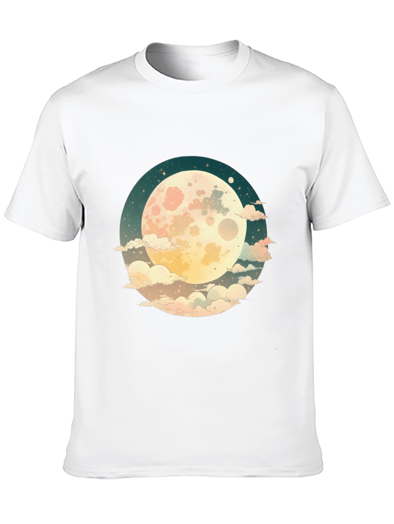 Celestial Moon Graphic Tee - Unisex Black T-Shirt