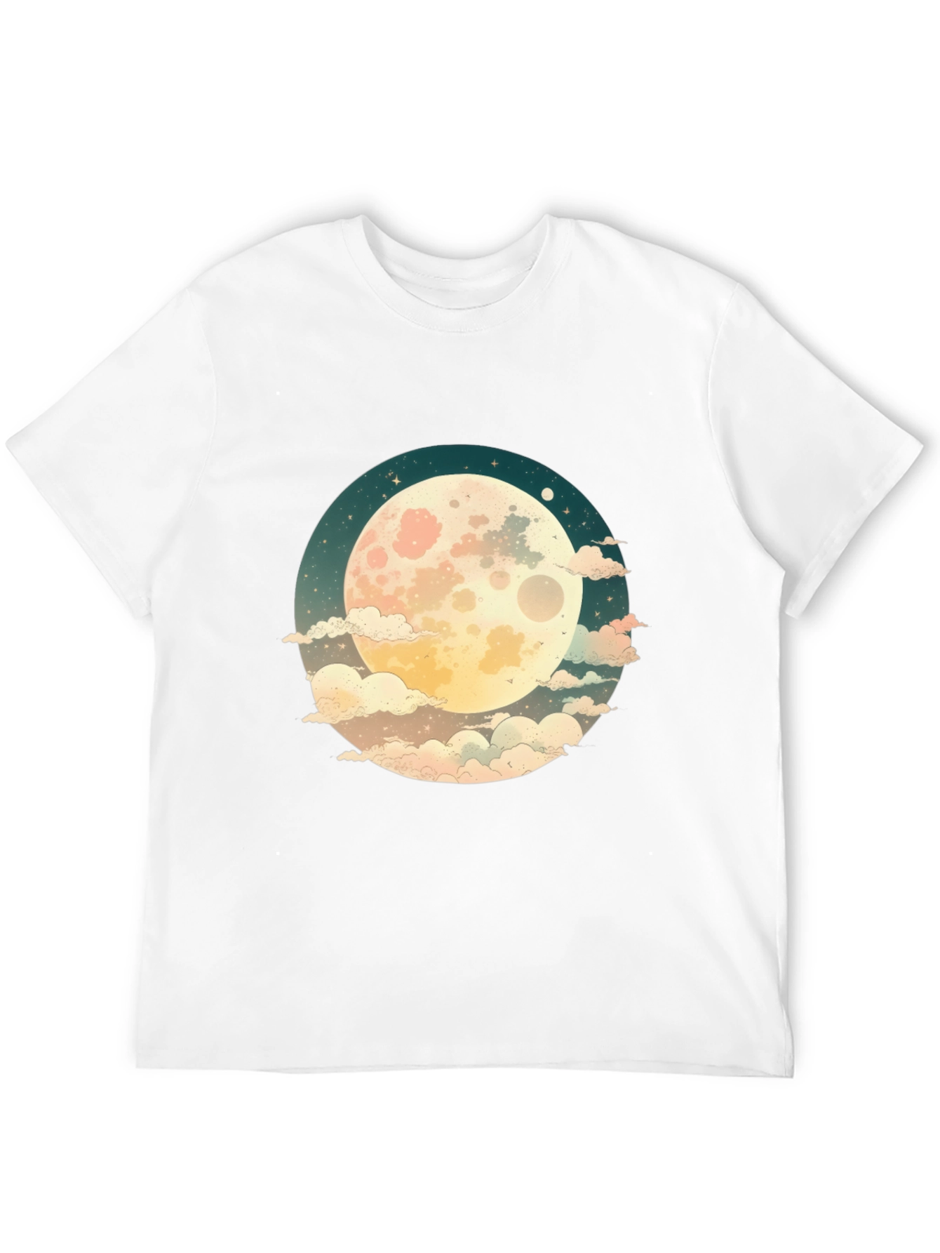 Celestial Moon Graphic Tee - Unisex Black T-Shirt