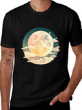 Celestial Moon Graphic Tee - Unisex Black T-Shirt