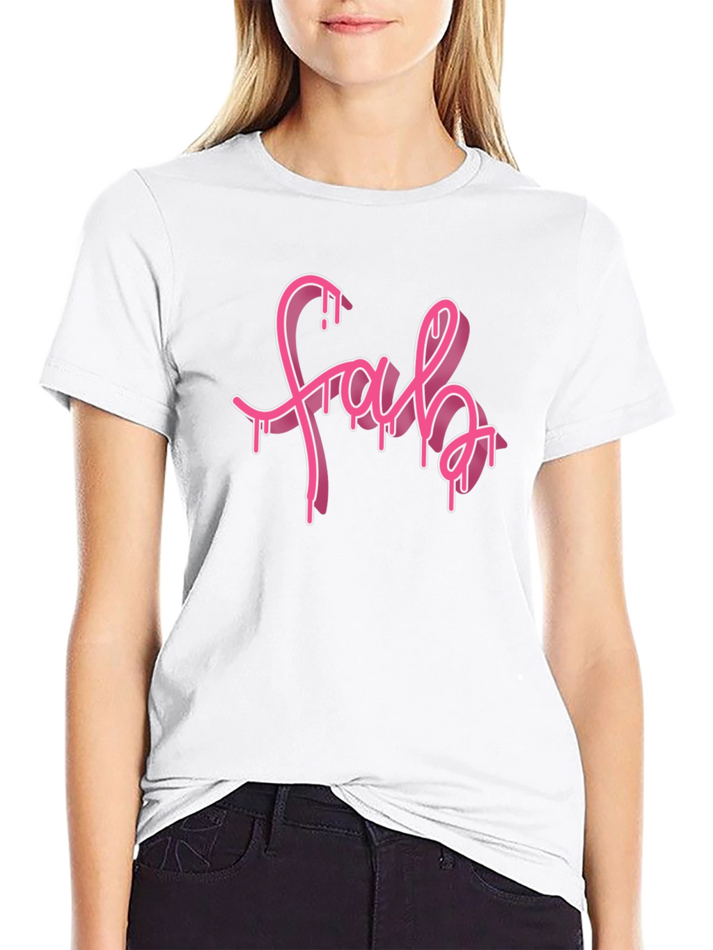 Fab Drip Tee - Trendy Graphic Black T-Shirt