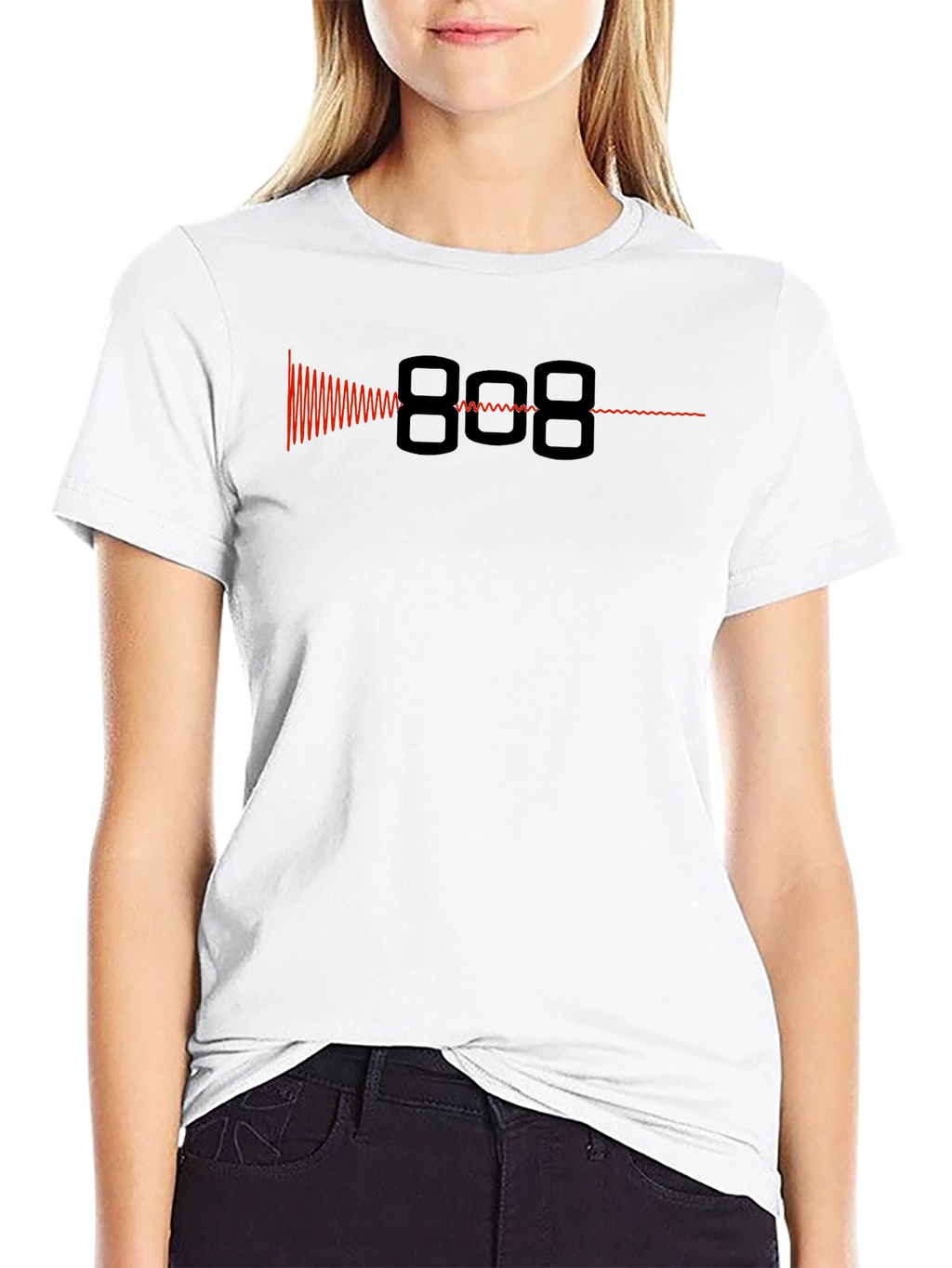 808 Waveform Graphic Tee - Black