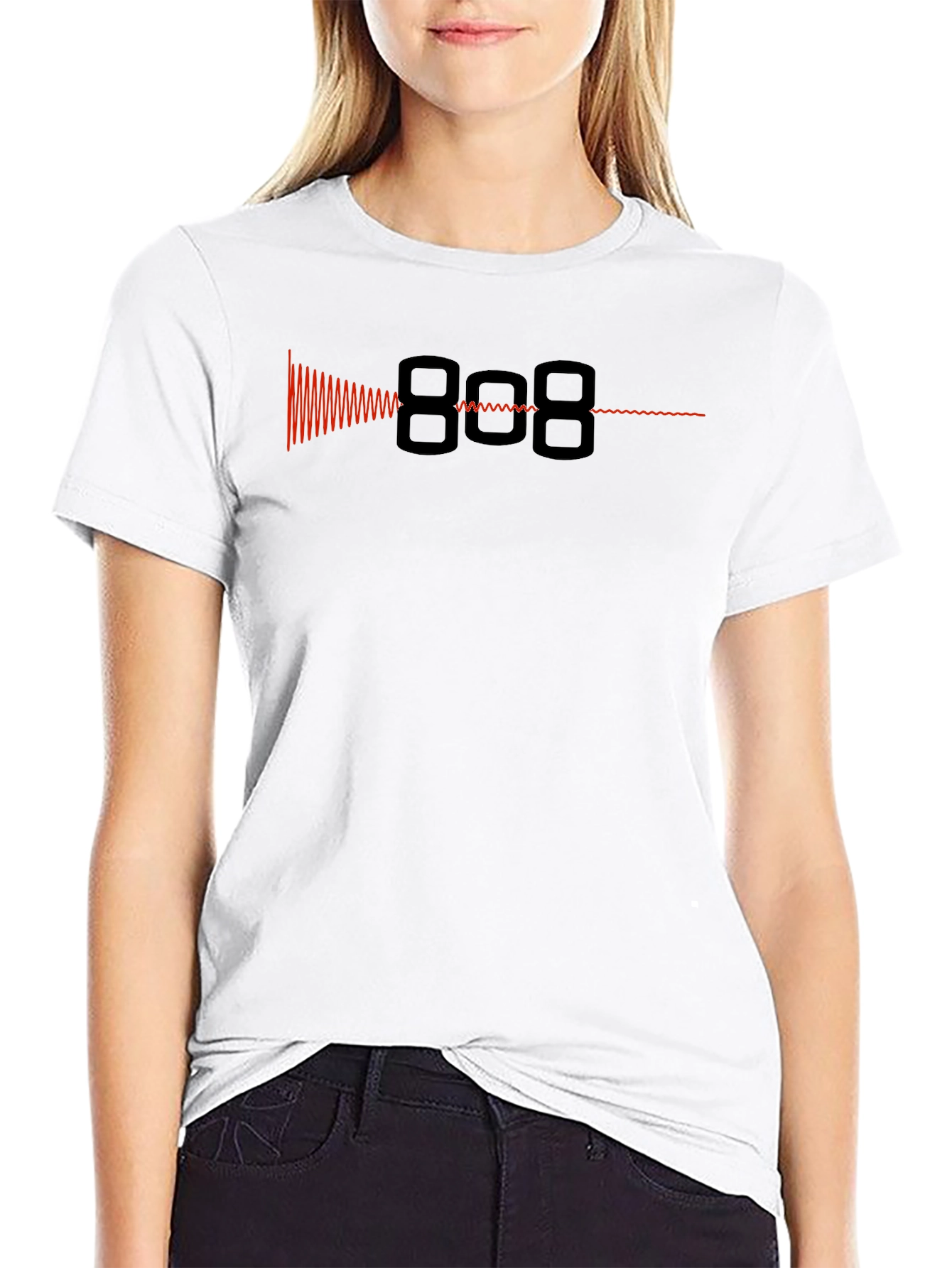 808 Waveform Graphic Tee - Black