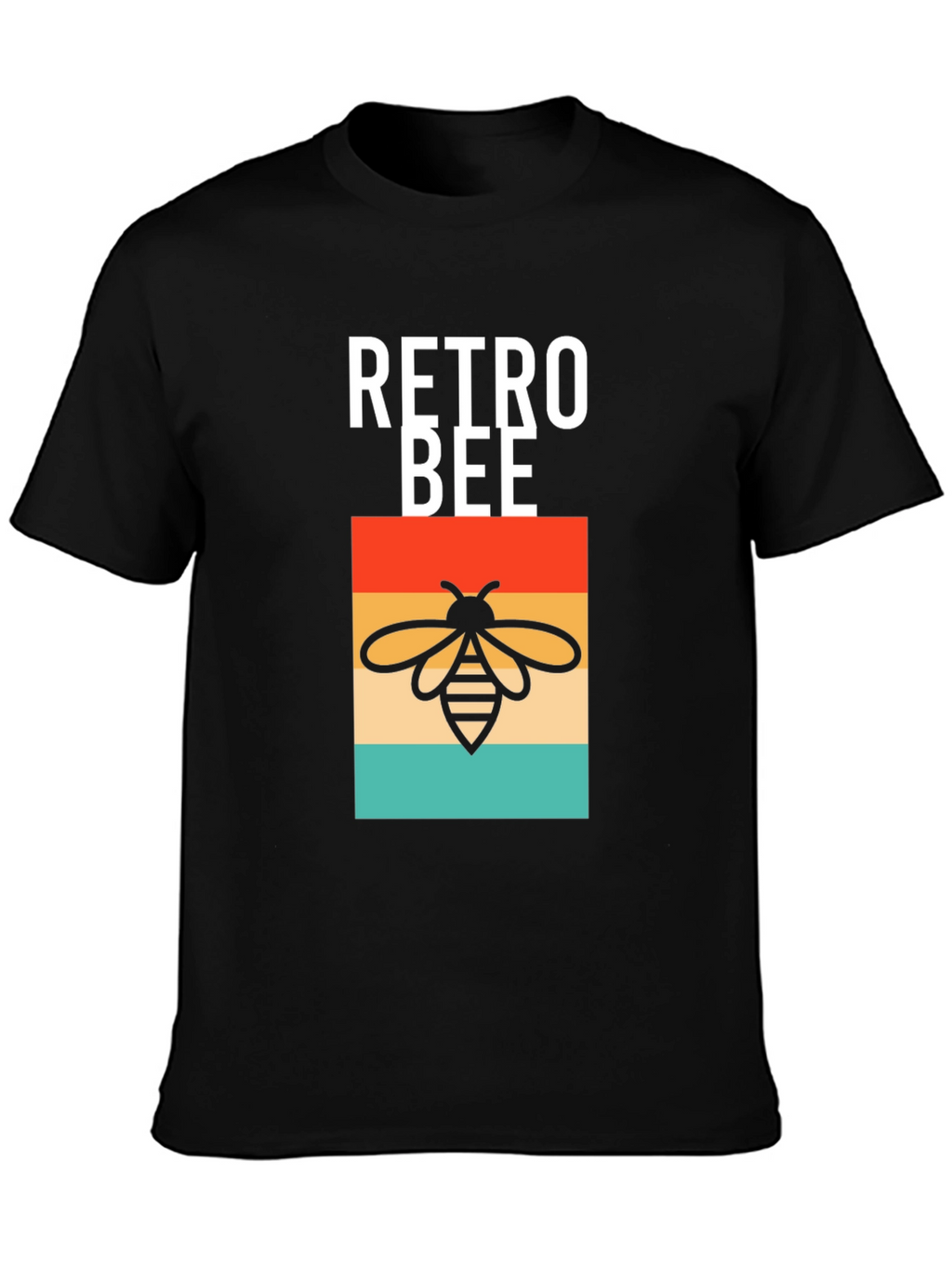 Retro Bee Graphic T-Shirt - Trendy Style