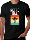 Retro Bee Graphic T-Shirt - Trendy Style