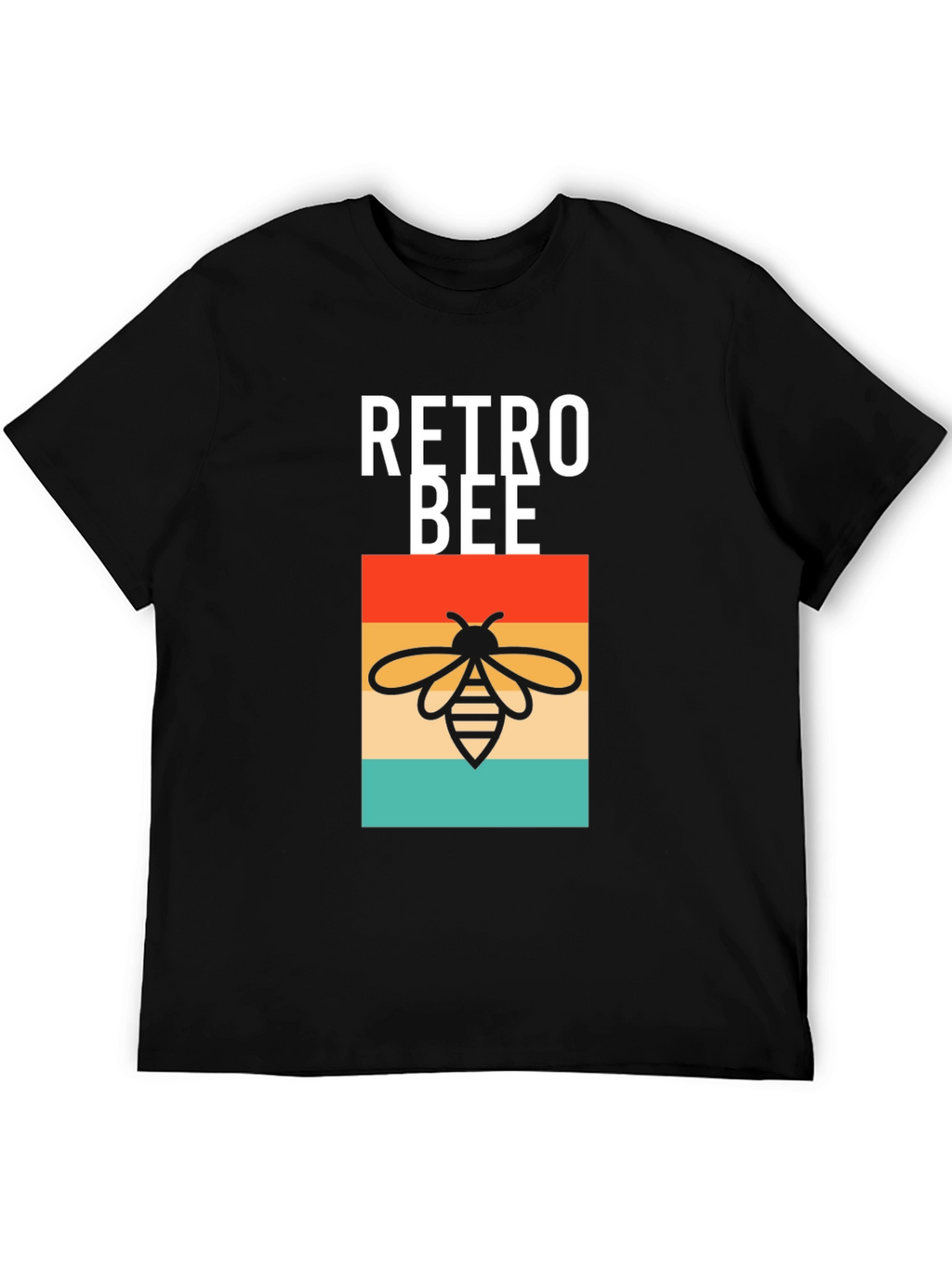 Retro Bee Graphic T-Shirt - Trendy Style