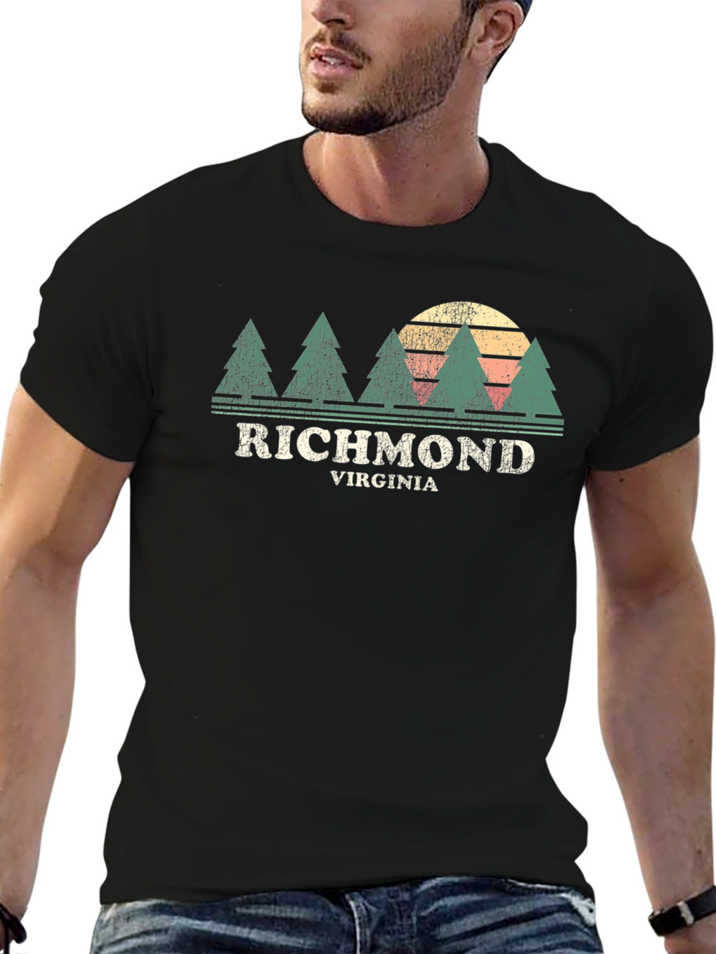 Richmond Virginia Tree Sunset T-Shirt