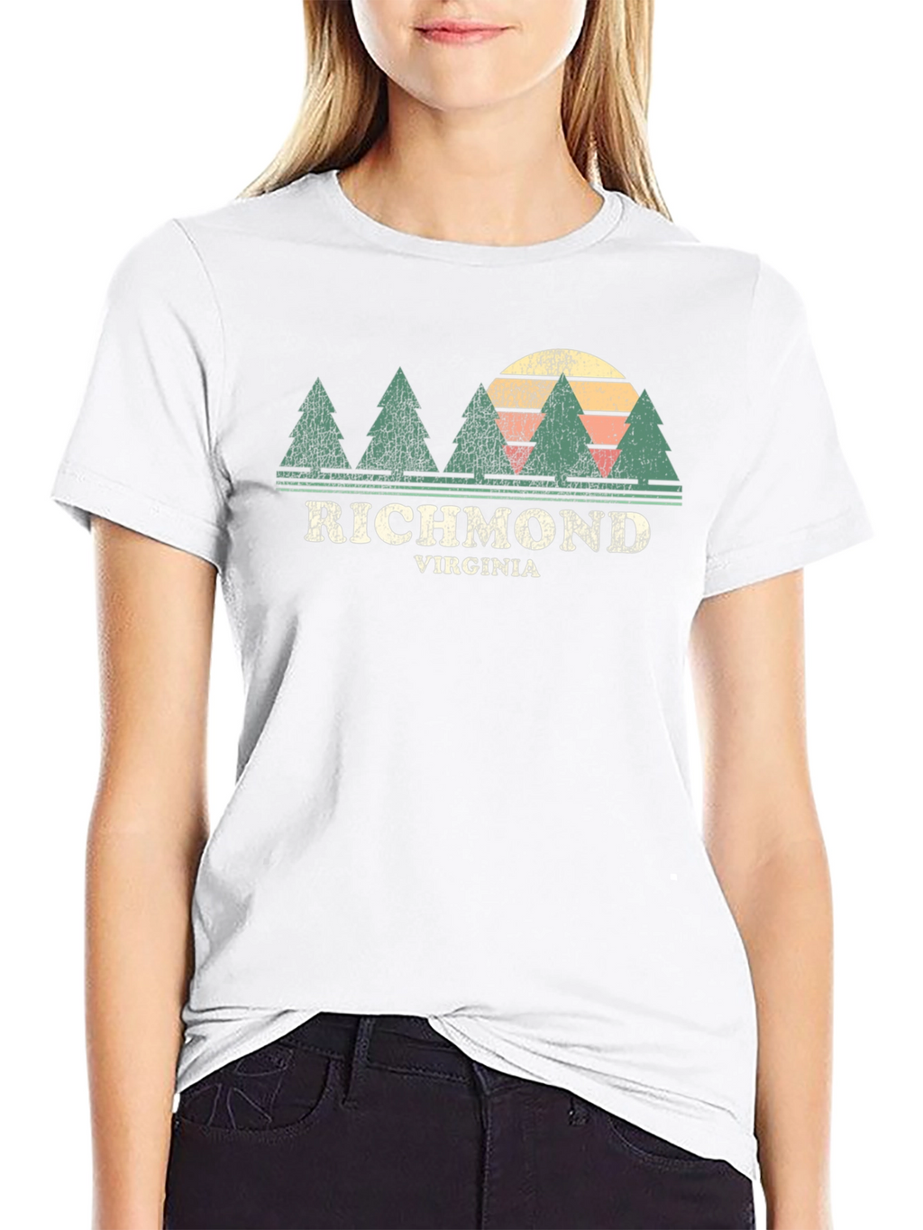Richmond Virginia Tree Sunset T-Shirt