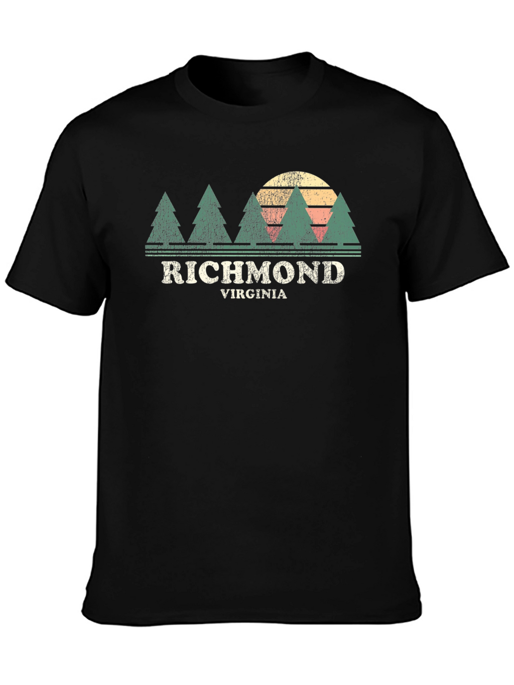 Richmond Virginia Tree Sunset T-Shirt
