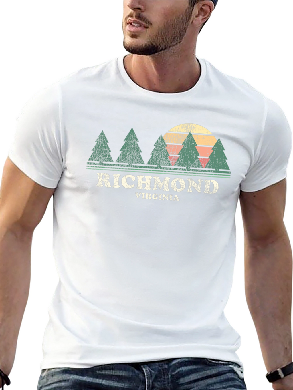Richmond Virginia Tree Sunset T-Shirt