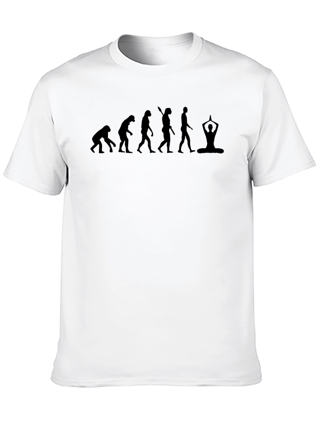 Evolution to Yoga Black Graphic T-Shirt