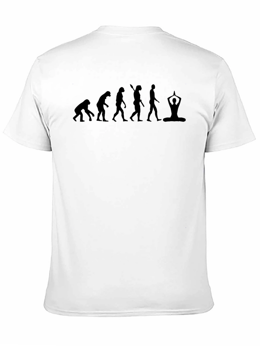 Evolution to Yoga Black Graphic T-Shirt