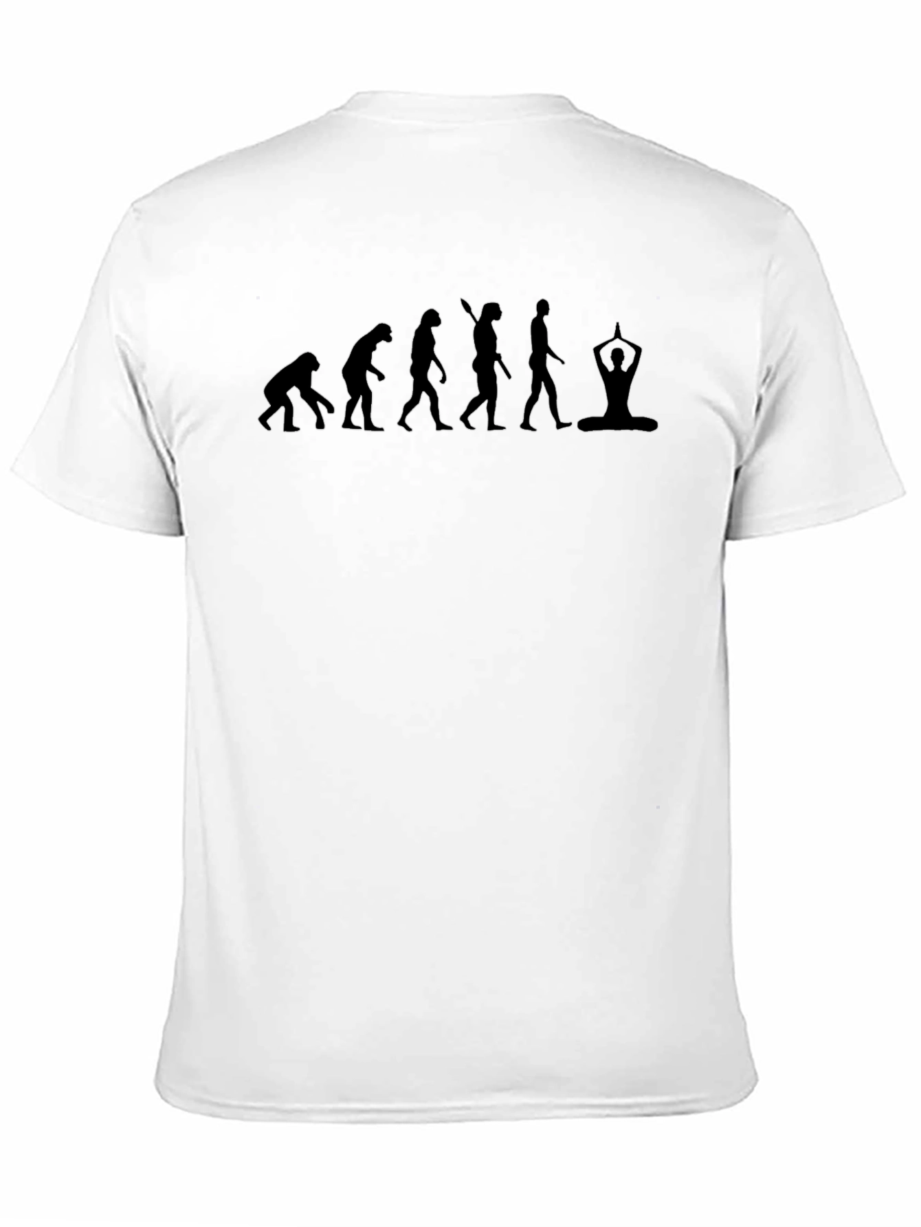 Evolution to Yoga Black Graphic T-Shirt