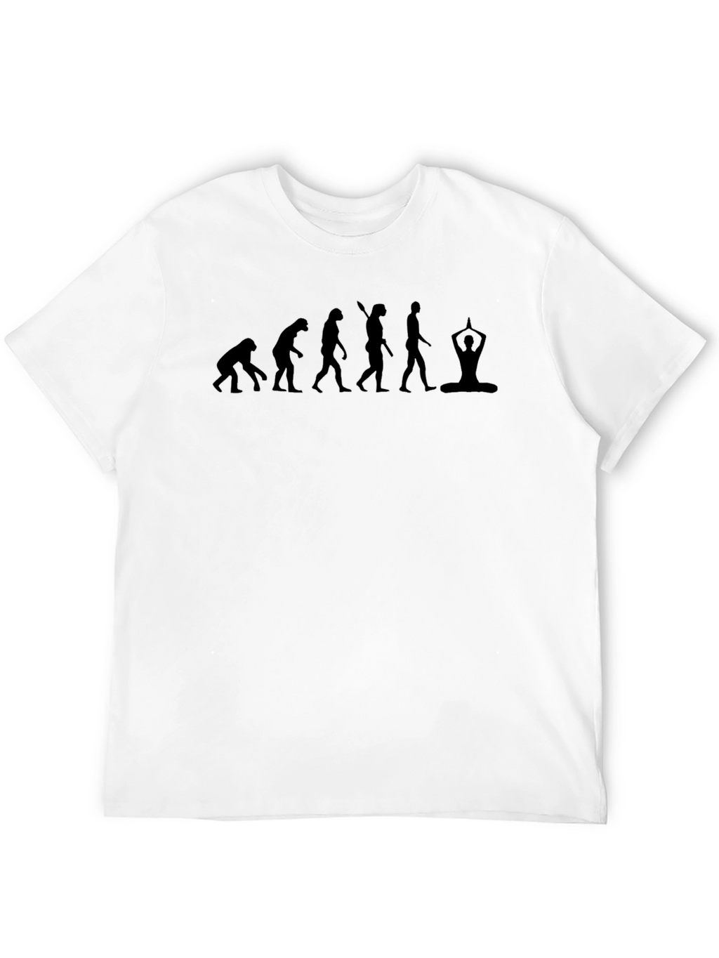 Evolution to Yoga Black Graphic T-Shirt