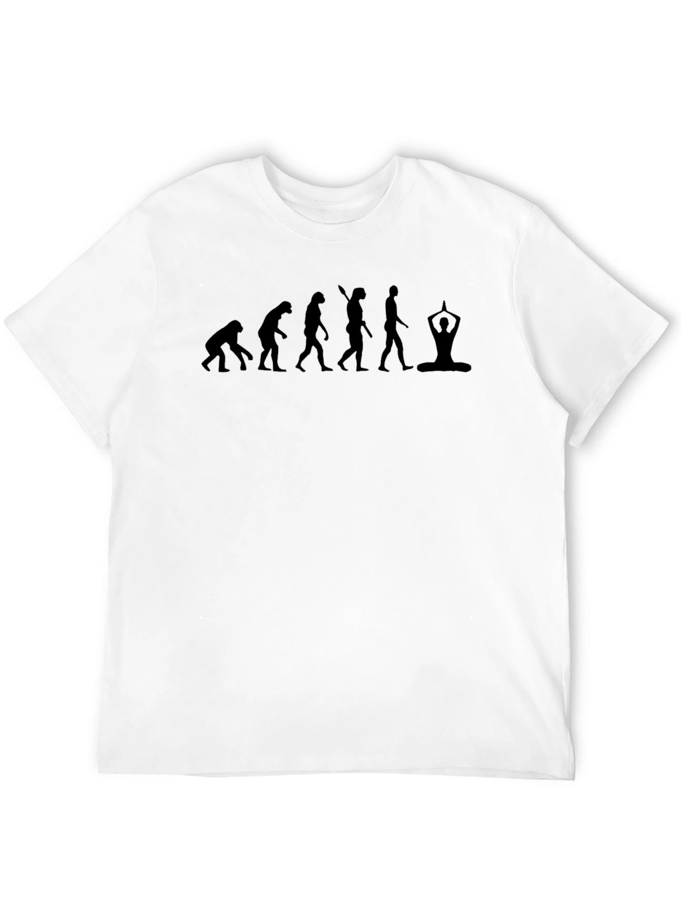 Evolution to Yoga Black Graphic T-Shirt