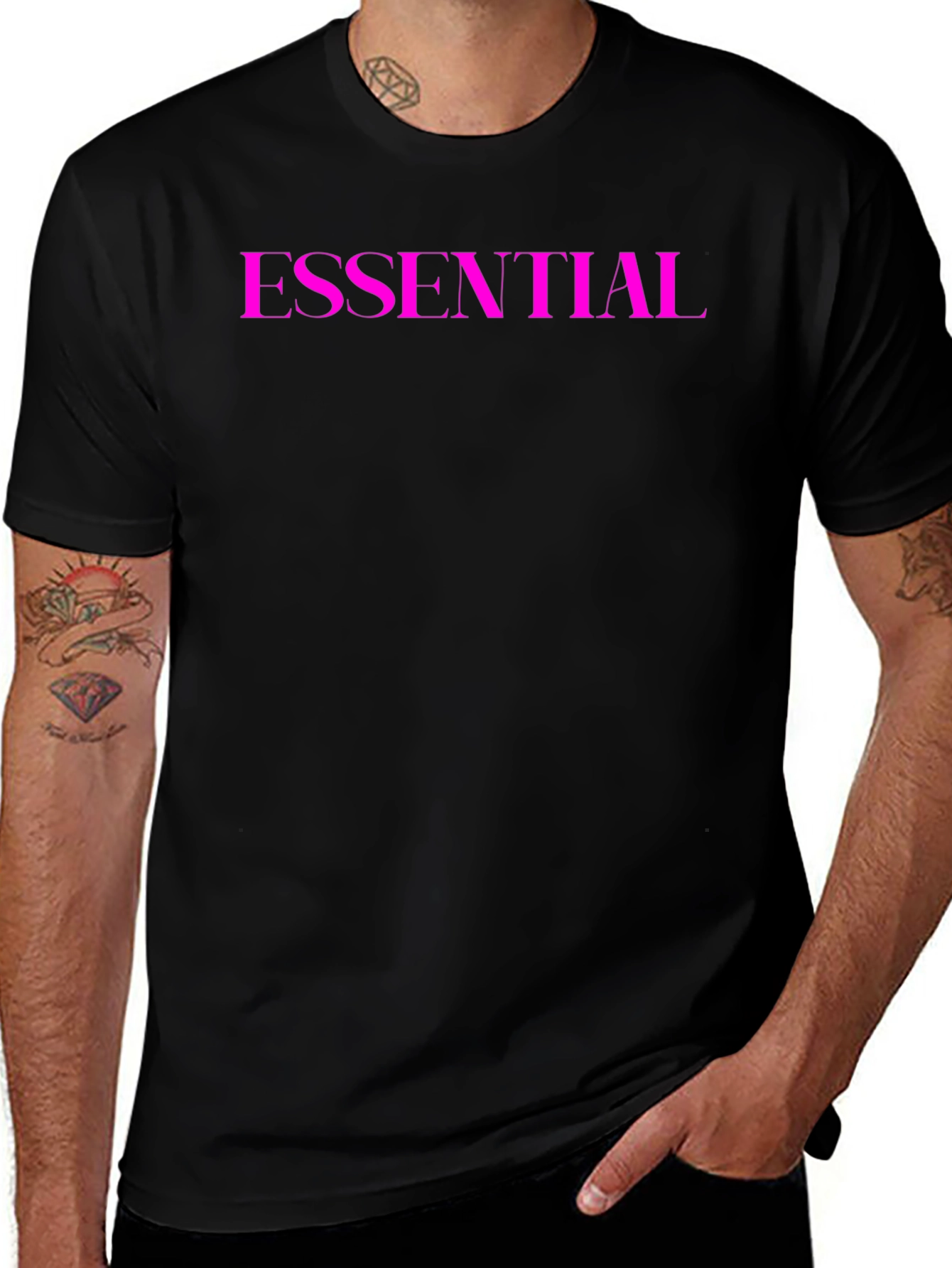 Essential Crew Neck Tee - Black