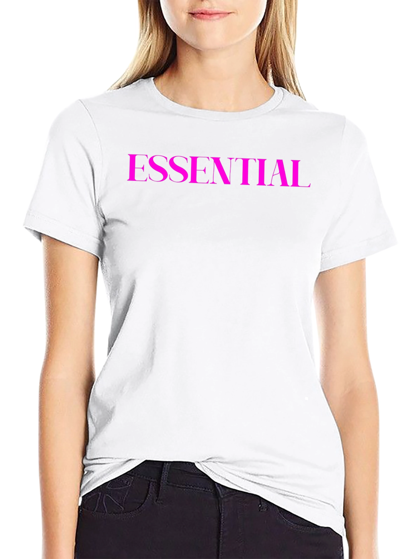 Essential Crew Neck Tee - Black