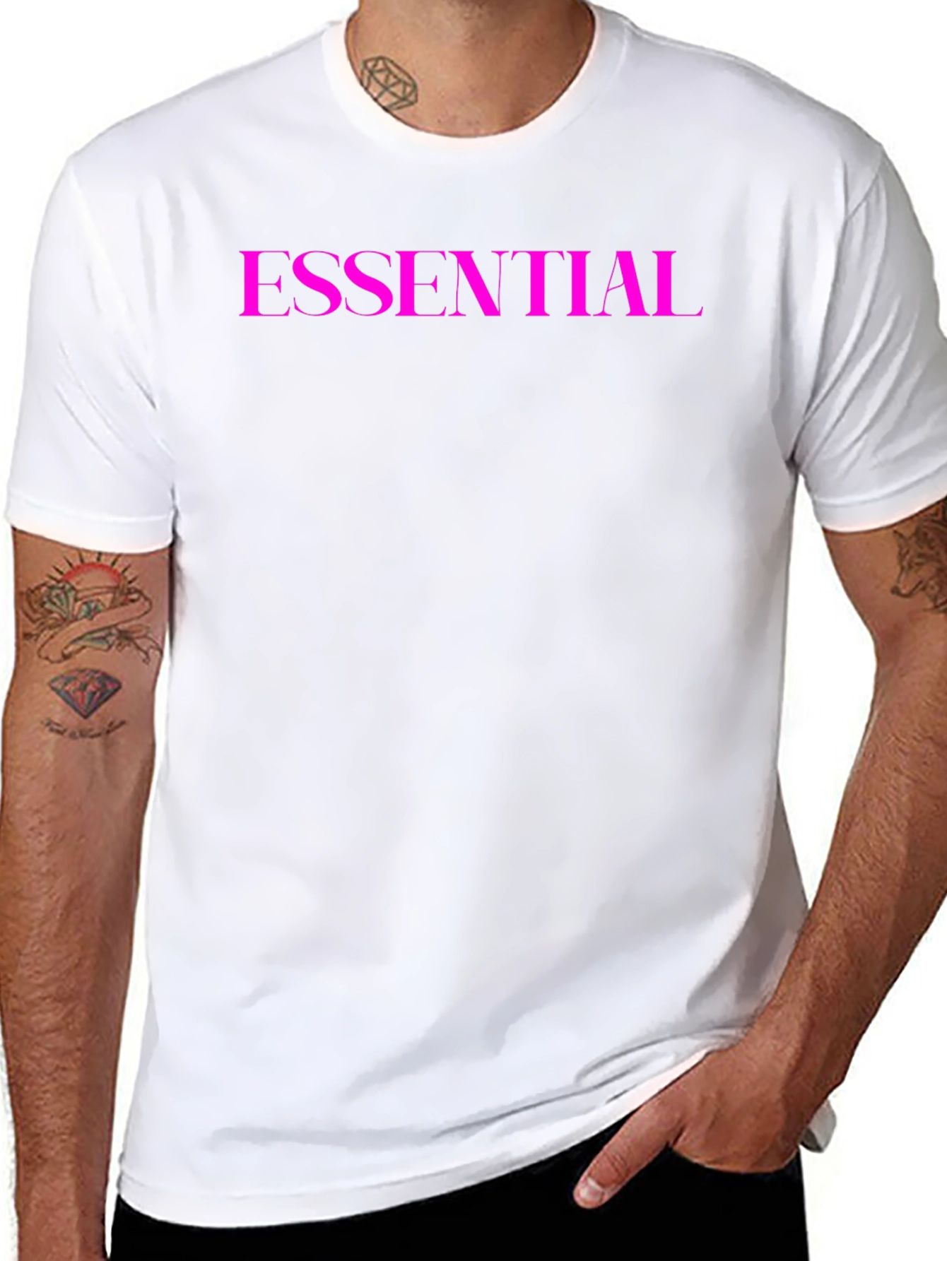 Essential Crew Neck Tee - Black