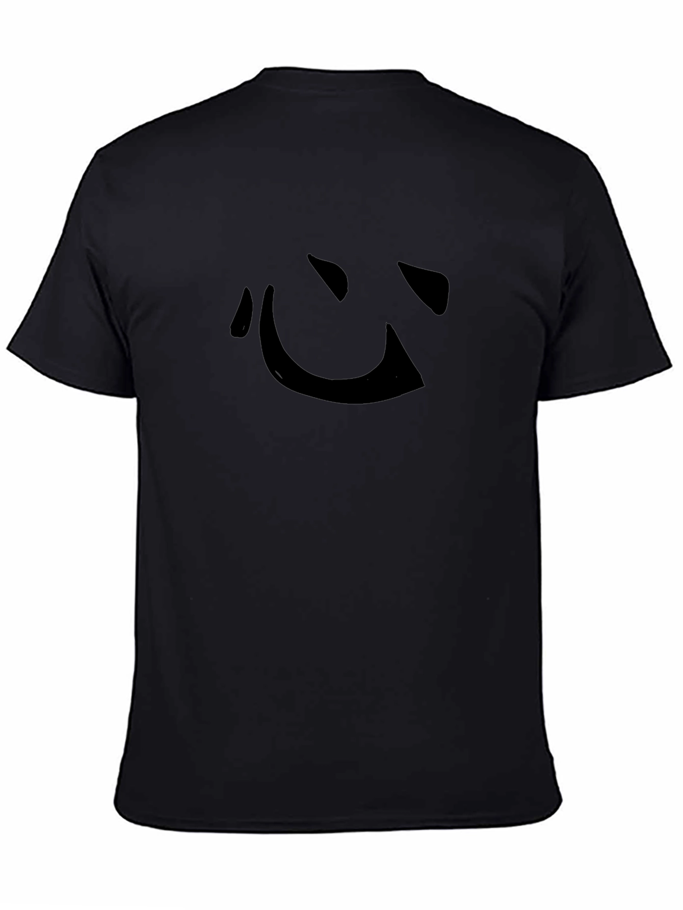 Black T-Shirt with Japanese Kanji Symbol