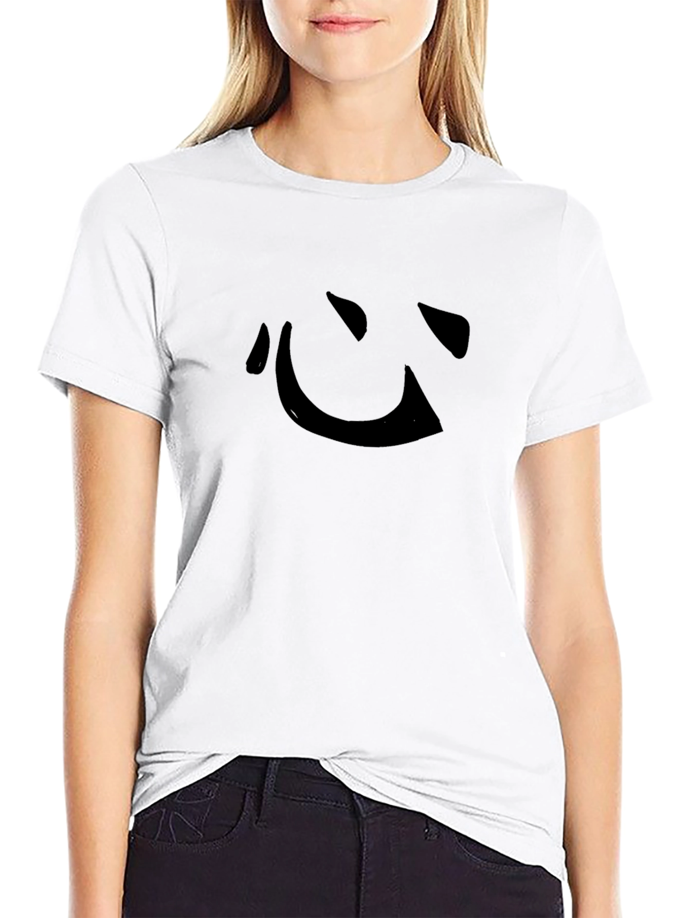 Black T-Shirt with Japanese Kanji Symbol