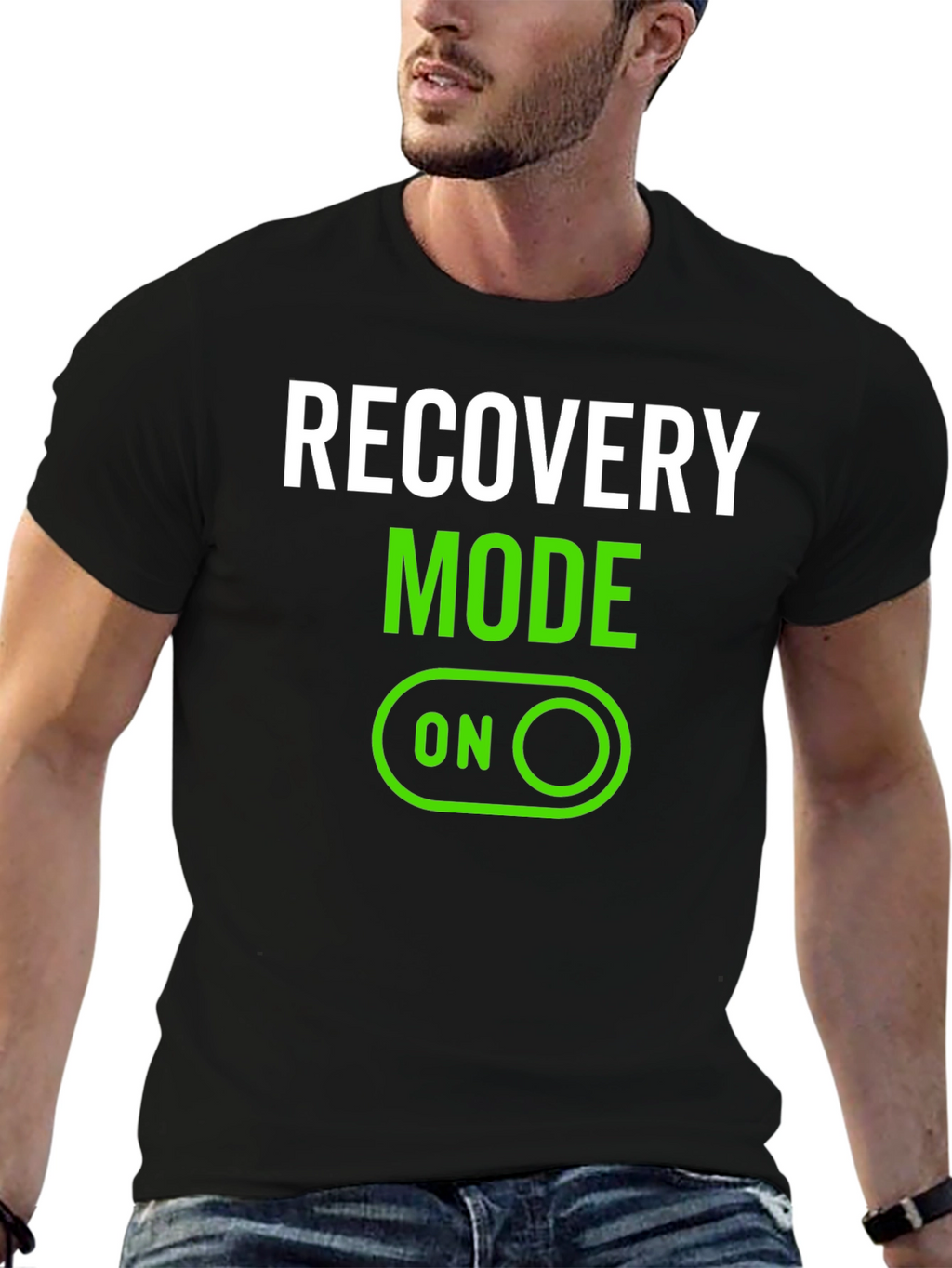Recovery Mode On Black T-Shirt