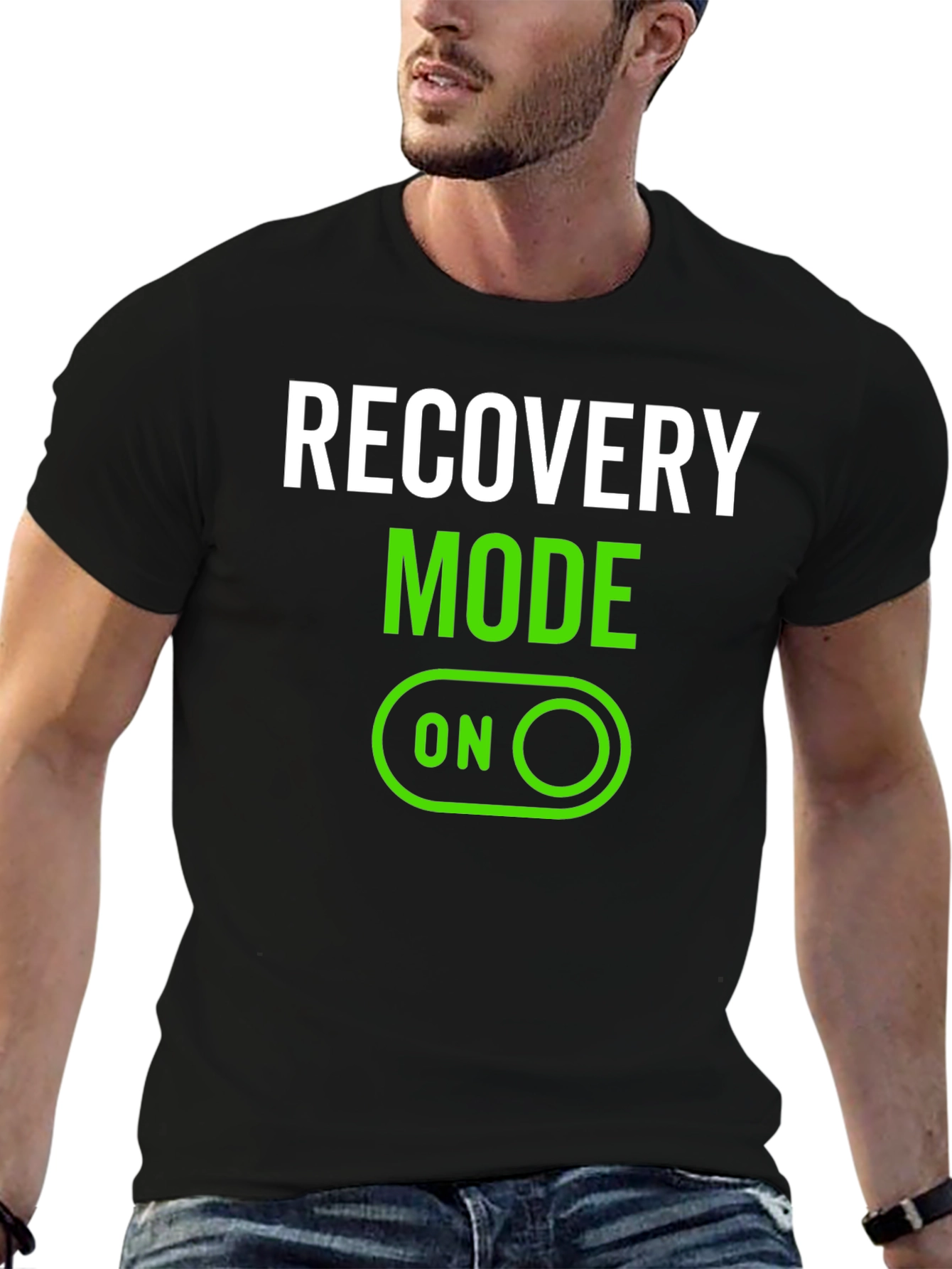Recovery Mode On Black T-Shirt