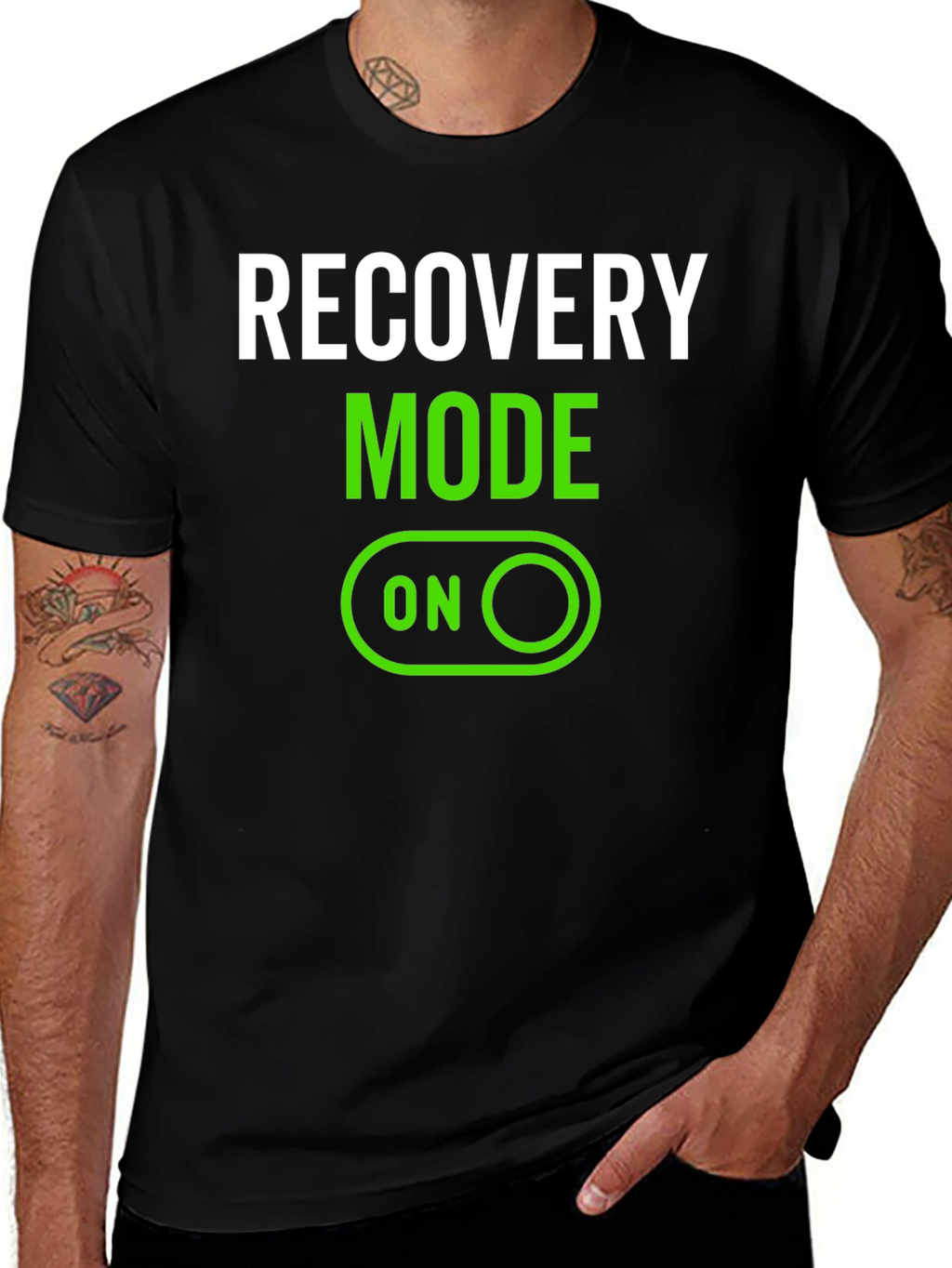 Recovery Mode On Black T-Shirt