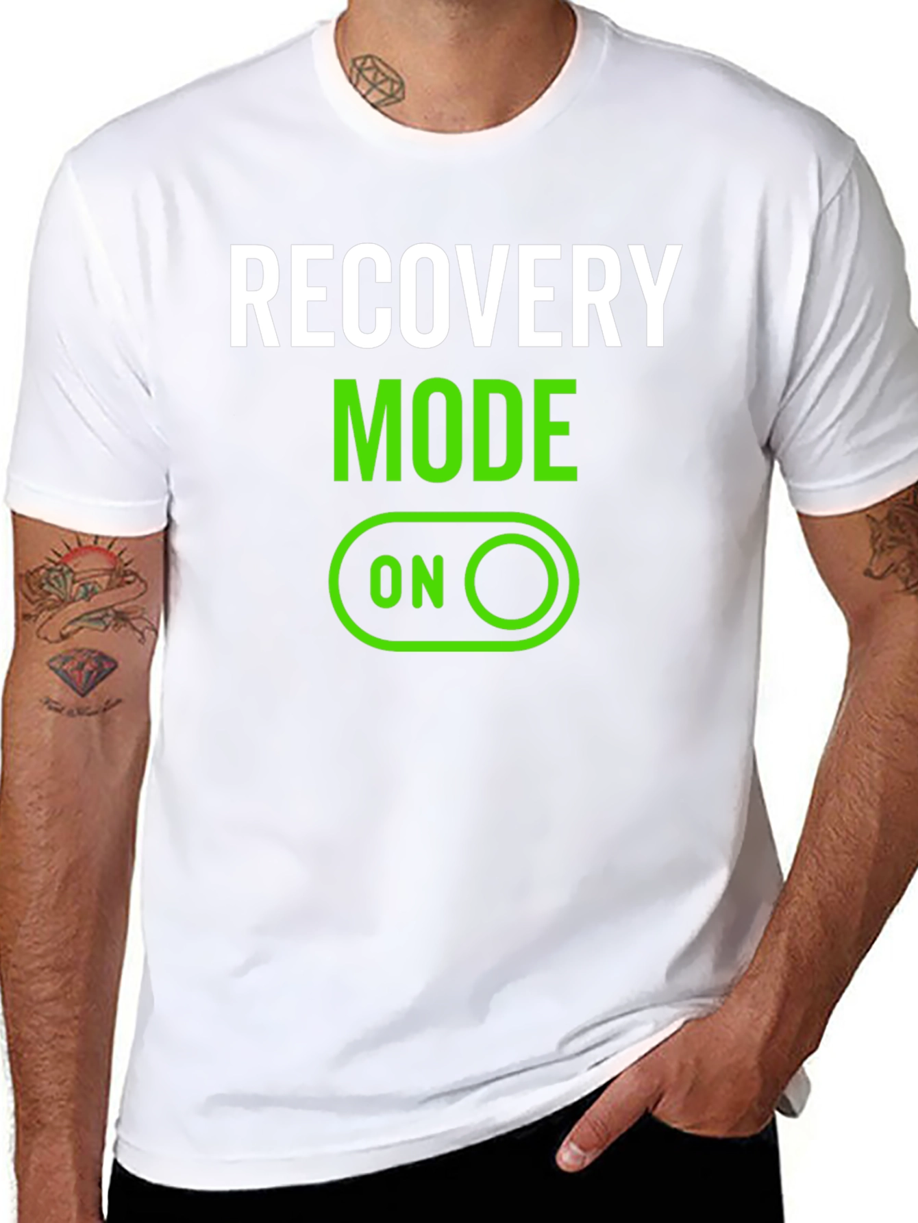 Recovery Mode On Black T-Shirt